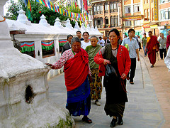 Boudha Stupa circumambulation