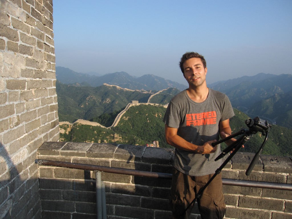 Brook Silva-Blaga at the Badaling section of the Great Wall to catch the sunrise.