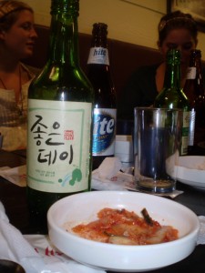 Kimchi and soju: two Korean favorites